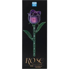 Mega Oyuncak 26 Parça Blok Çiçek Mor Gül