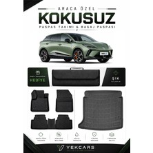 Yek Cars Mg 4 Comfort 2025 Model Aracınıza Özel 4d Karbonlu Kauçuk Paspas Takımı ve Bagaj Havuzu