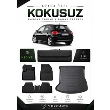 Yek Cars Toyota Auris 2006 Model Aracınıza Özel 4d Karbonlu Kauçuk Paspas Takımı ve Bagaj Havuzu