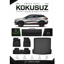 Yek Cars Chery Omoda 5 2024 Model Aracınıza Özel 4d Karbonlu Kauçuk Paspas Takımı ve Bagaj Havuzu