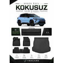 Yek Cars Toyota Corolla Cross 2023 Model Aracınıza Özel 4d Karbonlu Kauçuk Paspas Takımı ve Bagaj Havuzu