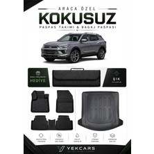 Yek Cars Ssangyong Korando 2020 Model Aracınıza Özel 4d Karbonlu Kauçuk Paspas Takımı ve Bagaj Havuzu