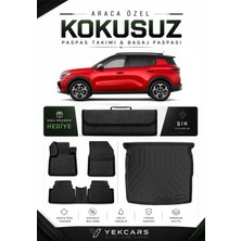 Yek Cars Citroen C3 Aircross Hybrid 2026 Model Aracınıza Özel 4d  Kauçuk Paspas Takımı ve Alt Bagaj Havuzu