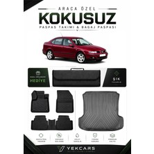 Yek Cars Seat Toledo 2004 Model Aracınıza Özel 4d Karbonlu Kauçuk Paspas Takımı ve Bagaj Havuzu