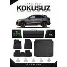 Yek Cars Yeni Volkswagen T-Roc 2026 Model Aracınıza Özel 4d  Kauçuk Paspas Takımı ve Alt Bagaj Havuzu