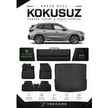 Yek Cars Bmw X1 Plug-In Hybrid 2025 Model Aracınıza Özel 4d Karbonlu Kauçuk Paspas Takımı ve Bagaj Havuzu
