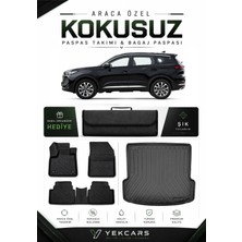 Yek Cars Yeni Chery Tiggo 7 2025 Model Aracınıza Özel 4d Karbonlu Kauçuk Paspas Takımı ve Bagaj Havuzu