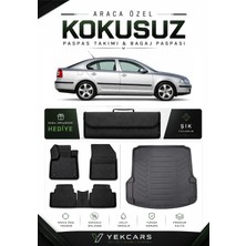 Yek Cars Skoda Octavia 2009 Model Aracınıza Özel 4d Karbonlu Kauçuk Paspas Takımı ve Bagaj Havuzu