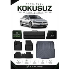 Yek Cars Volkswagen Passat B8 2016 Model Aracınıza Özel 4d Kauçuk Paspas Takımı ve Bagaj Havuzu