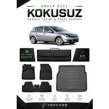 Yek Cars Opel Astra H Hatchback 2010 Model Aracınıza Özel 4d  Kauçuk Paspas Takımı ve Bagaj Havuzu
