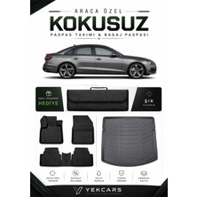 Yek Cars Audi A4 2026 Model Aracınıza Özel 4d Karbonlu Kauçuk Paspas Takımı ve Bagaj Havuzu