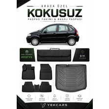 Yek Cars Citroen C3 2002 Model Aracınıza Özel 4d Karbonlu Kauçuk Paspas Takımı ve Bagaj Havuzu