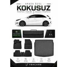 Yek Cars Kia Ceed 2024 Model Aracınıza Özel 4d Karbonlu Kauçuk Paspas Takımı ve Alt Bagaj Havuzu