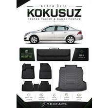 Yek Cars Opel Astra H Sedan 2013 Model Aracınıza Özel 4d Karbonlu Kauçuk Paspas Takımı ve Bagaj Havuzu