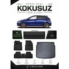 Yek Cars Hyundai I20  Jump-Style Paket 2024 Model Aracınıza Özel 4d  Kauçuk Paspas Takımı ve Bagaj Havuzu