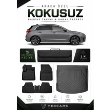 Yek Cars Hyundai I30 Phev 2025 Model Aracınıza Özel 4d Karbonlu Kauçuk Paspas Takımı ve Bagaj Havuzu