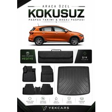 Yek Cars Fiat Egea Cross 2022 Model Aracınıza Özel 4d Karbonlu Kauçuk Paspas Takımı ve Bagaj Havuzu