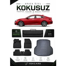Yek Cars Honda Civic Sedan 2017 Model Aracınıza Özel 4d Karbonlu Kauçuk Paspas Takımı ve Bagaj Havuzu