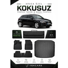 Yek Cars Audi A3 Hatchback 2014 Model Aracınıza Özel 4d Karbonlu Kauçuk Paspas Takımı ve Bagaj Havuzu
