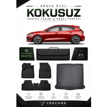 Yek Cars Ford Focus Hatchback 2019 Model Aracınıza Özel 4d Karbonlu Kauçuk Paspas Takımı ve Bagaj Havuzu