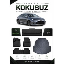 Yek Cars Toyota Corolla 2026 Model Aracınıza Özel 4d Karbonlu Kauçuk Paspas Takımı ve Bagaj Havuzu