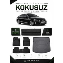 Yek Cars Audi A5 2020 Model Aracınıza Özel 4d Karbonlu Kauçuk Paspas Takımı ve Bagaj Havuzu
