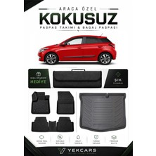 Yek Cars Hyundai I20 2019 Model Aracınıza Özel 4d Karbonlu Kauçuk Paspas Takımı ve Bagaj Havuzu