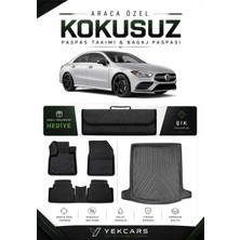 Yek Cars Mercedes Cla 2020 Model Aracınıza Özel 4d Karbonlu Kauçuk Paspas Takımı ve Bagaj Havuzu