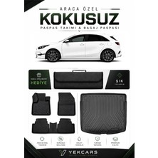 Yek Cars Kia Ceed 2025 Model Aracınıza Özel 4d Karbonlu Kauçuk Paspas Takımı ve Üst Bagaj Havuzu