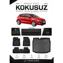Yek Cars Volkswagen Polo 2011 Model Aracınıza Özel 4d Karbonlu Kauçuk Paspas Takımı ve Alt Bagaj Havuzu