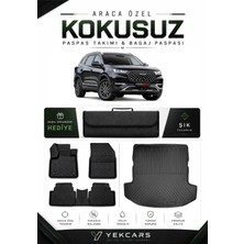 Yek Cars Eski Chery Tiggo 8 2025 Model Aracınıza Özel 4d Karbonlu Kauçuk Paspas Takımı ve Bagaj Havuzu