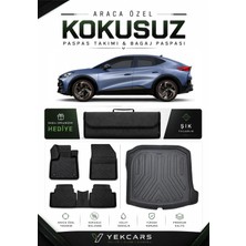 Yek Cars Cupra Tavascan 2025 Model Aracınıza Özel 4d Karbonlu Kauçuk Paspas Takımı ve Bagaj Havuzu