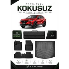 Yek Cars Suzuki S-Cross 2023 Model Aracınıza Özel 4d Karbonlu Kauçuk Paspas Takımı ve Üst Bagaj Havuzu