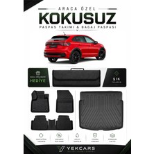 Yek Cars Volkswagen Taıgo 2026 Model Aracınıza Özel 4d Karbonlu Kauçuk Paspas Takımı ve Üst Bagaj Havuzu