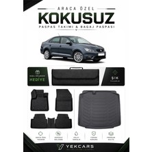Yek Cars Seat Toledo 2015 Model Aracınıza Özel 4d Karbonlu Kauçuk Paspas Takımı ve Bagaj Havuzu