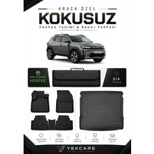 Yek Cars Renault Duster Benzin/hybrid 2025 Model Aracınıza Özel 4d  Kauçuk Paspas Takımı ve Üst Bagaj Havuzu