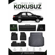Yek Cars Fiat Albea 2005 Model Aracınıza Özel 4d Karbonlu Kauçuk Paspas Takımı ve Bagaj Havuzu