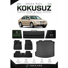 Yek Cars Volkswagen Bora 2000 Model Aracınıza Özel 4d Karbonlu Kauçuk Paspas Takımı ve Bagaj Havuzu