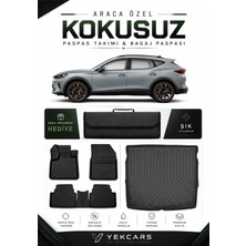 Yek Cars Cupra Formentor 2026 Model Aracınıza Özel 4d Karbonlu Kauçuk Paspas Takımı ve Üst Bagaj Havuzu