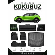 Yek Cars Opel Mokka Elektrikli 2025 Model Aracınıza Özel 4d Karbonlu Kauçuk Paspas Takımı ve Bagaj Havuzu