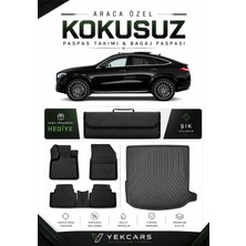 Yek Cars Mercedes Glc Coupe 2025 Model Aracınıza Özel 4d Karbonlu Kauçuk Paspas Takımı ve Bagaj Havuzu