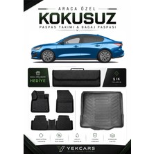 Yek Cars Ford Focus 5 2019 Model Aracınıza Özel 4d Karbonlu Kauçuk Paspas Takımı ve Bagaj Havuzu