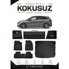 Yek Cars Mercedes W247 2020 Model Aracınıza Özel 4d Karbonlu Kauçuk Paspas Takımı ve Bagaj Havuzu