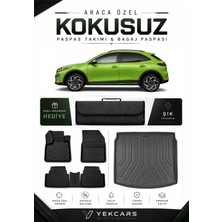 Yek Cars Kia X-Ceed 2020 Model Aracınıza Özel 4d Karbonlu Kauçuk Paspas Takımı ve Alt Bagaj Havuzu