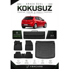 Yek Cars Seat Ibiza 2008 Model Aracınıza Özel 4d Karbonlu Kauçuk Paspas Takımı ve Bagaj Havuzu