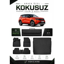 Yek Cars Opel Fronera Elektrikli 2026 Model Aracınıza Özel 4d Karbonlu Kauçuk Paspas Takımı ve Alt Bagaj Havuzu