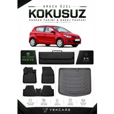 Yek Cars Hyundai I20 2008 Model Aracınıza Özel 4d Karbonlu Kauçuk Paspas Takımı ve Bagaj Havuzu