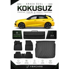 Yek Cars Opel Astra L Benzin/dizel 2023 Model Aracınıza Özel 4d  Kauçuk Paspas Takımı ve Üst Bagaj Havuzu