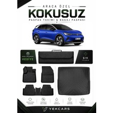 Yek Cars Volkswagen Id 4 Elektrikli 2023 Model Aracınıza Özel 4d  Kauçuk Paspas Takımı ve Bagaj Havuzu