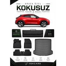 Yek Cars Nissan Juke 2026 Model Aracınıza Özel 4d Karbonlu Kauçuk Paspas Takımı ve Üst Bagaj Havuzu